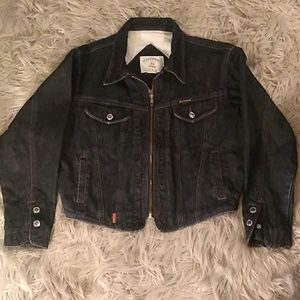 90s Denim Bomber Jacket
